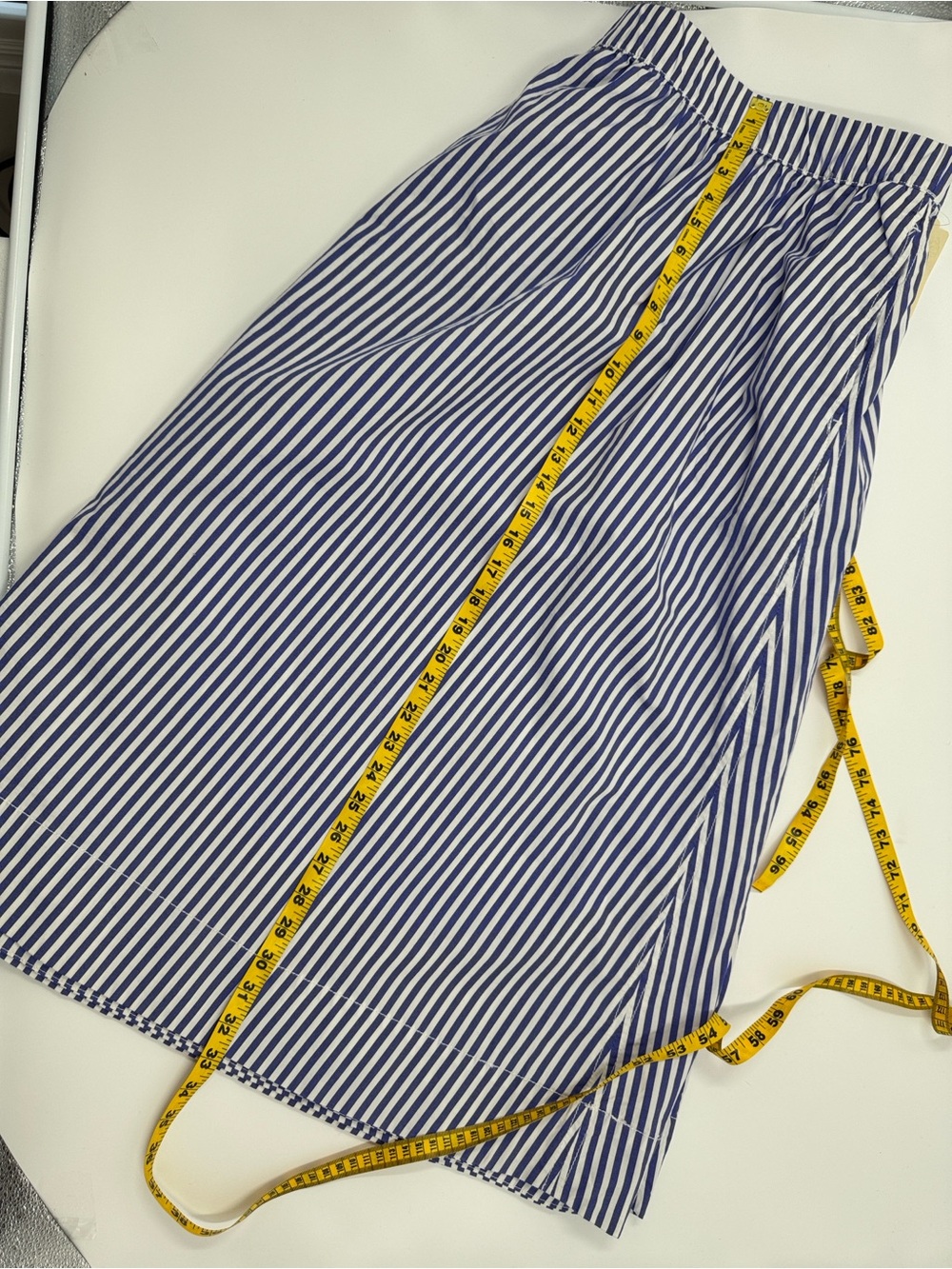 NWT St. John’s Bay Blue and White Striped Women’s Skirt - Classic A-Line Size 3X - Picture 7 of 7